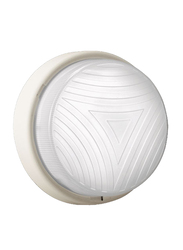 Salhiya Lighting Indoor/Outdoor Wall/Hanging Pendant Light, E27 Bulb Type, Twister Tonda, LB54221, White