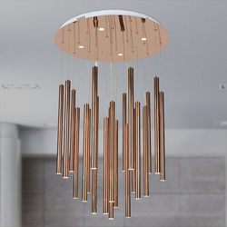 Salhiya Lighting Modern Stylish Hanging LED Light, TPLD20170108, Rose Gold