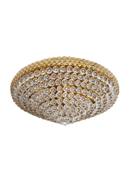 Salhiya Lighting Indoor Crystal Ceiling Light, E14 Bulb Type, Diameter 80, 948, Gold