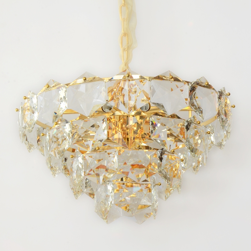 Salhiya Lighting Luxury Modern Crystal Chandelier, E14 Bulb Type, 17086/500, Gold