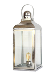 Salhiya Lighting Handmade Stainless Steel Lanterns, E27 Bulb Type, Large, 149342, Chrome
