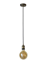 Salhiya Lighting Veronica Suspension Indoor Metal Hanging Pendant Light, E27 Bulb Type, Metal, Retro Style, Ching Copper