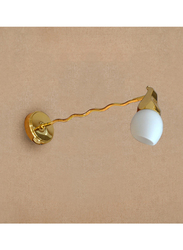 Salhiya Lighting Indoor Wall Sconce, 046/00/WH, Gold