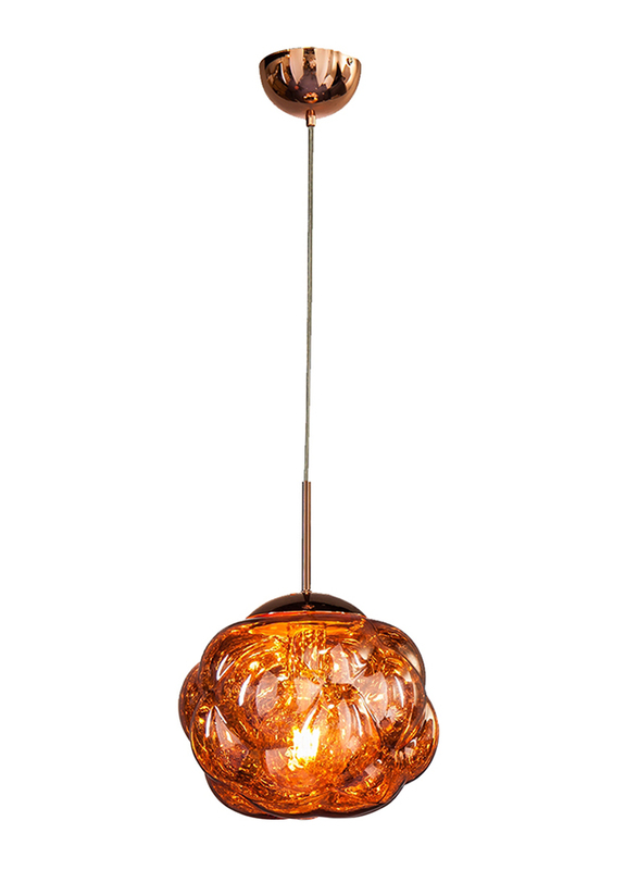 Salhiya Lighting Totchie Indoor Ceiling Pendant Light, E27 Bulb Type, Small, D3870, Rose Gold