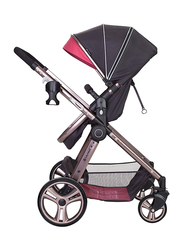 Baby Trend GoLite Snap Fit Sprout Travel System Baby Girls Stroller, Rose Gold, Pink/Grey
