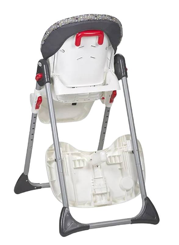 Baby Trend Sit Right 3-in-1 High Baby Chair, Bobble Heads, Grey/Blue