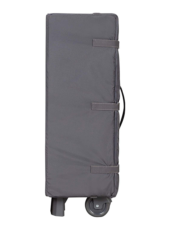 Baby Trend Retreat Nursery Center Play Yard with Bassinet, Robin, Grey/Black