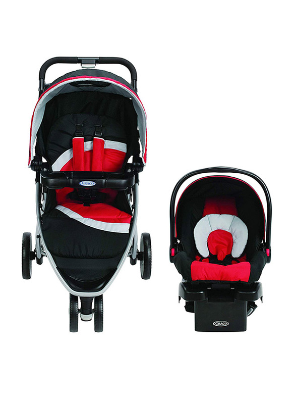 Graco Pace Click Connect Travel System Baby Stroller, Spice