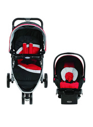 Graco Pace Click Connect Travel System Baby Stroller, Spice