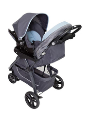 Baby Trend Skyline 35 Travel System Baby Stroller, Starlight Blue, Grey