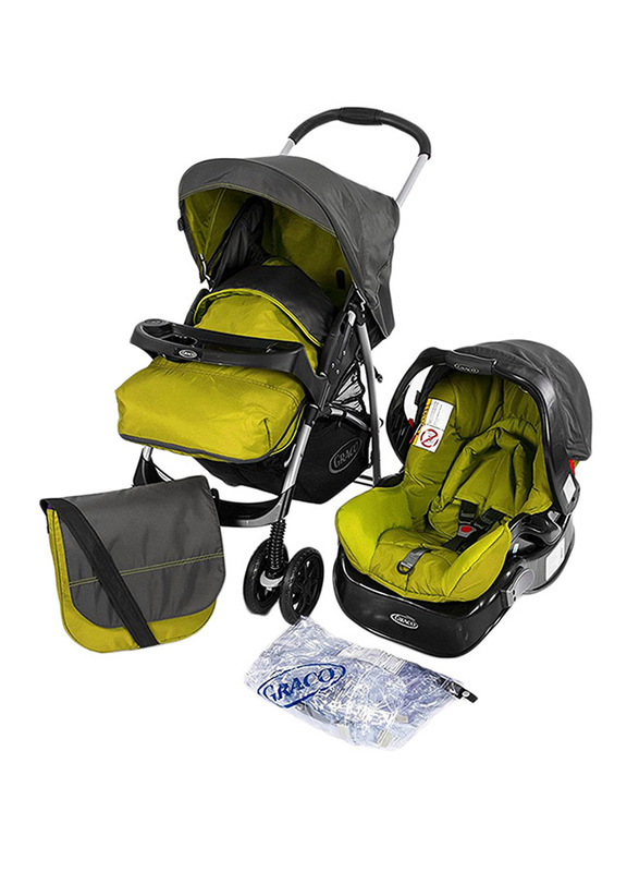 Graco BK Travel System Baby Stroller, Black/Green