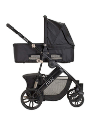 Baby Trend Reis Baby Stroller, Satin Black/Sky Blue
