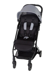 Baby Trend Tri-Fold Mini Baby Stroller, Pebble, Grey/Black