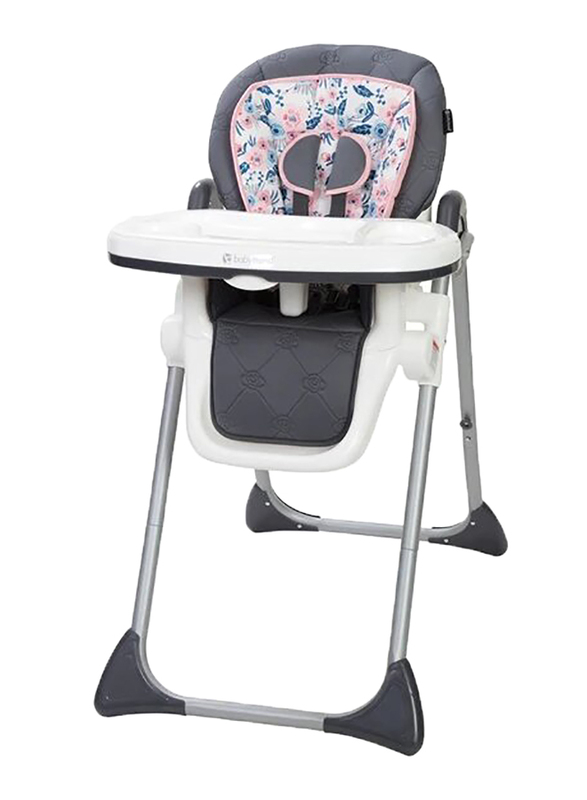 Baby Trend Tot Spot 3-in-1 High Baby Chair, Bluebell, Grey/Pink