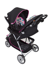 Baby Trend EZ Ride 35 Travel System, Bloom, Black/Pink