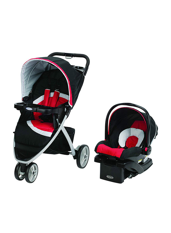 Graco Pace Click Connect Travel System Baby Stroller, Spice