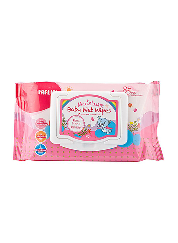 Farlin Anti-Rash 85 Wet Wipes for Babies, White