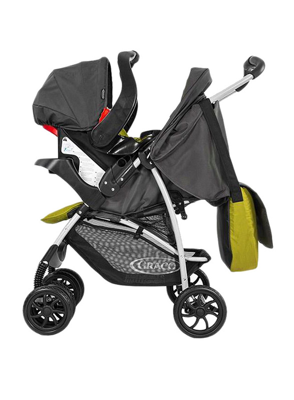 Graco BK Travel System Baby Stroller, Black/Green