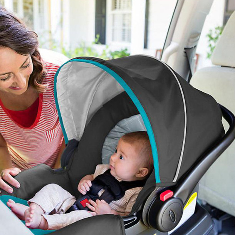 Graco SnugRide Click Connect 30 Infant Car Seat, Finch, Black/Blue
