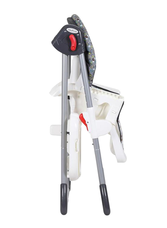 Baby Trend Sit-Right 3-in-1 Baby High Chair, Tanzania, White/Black
