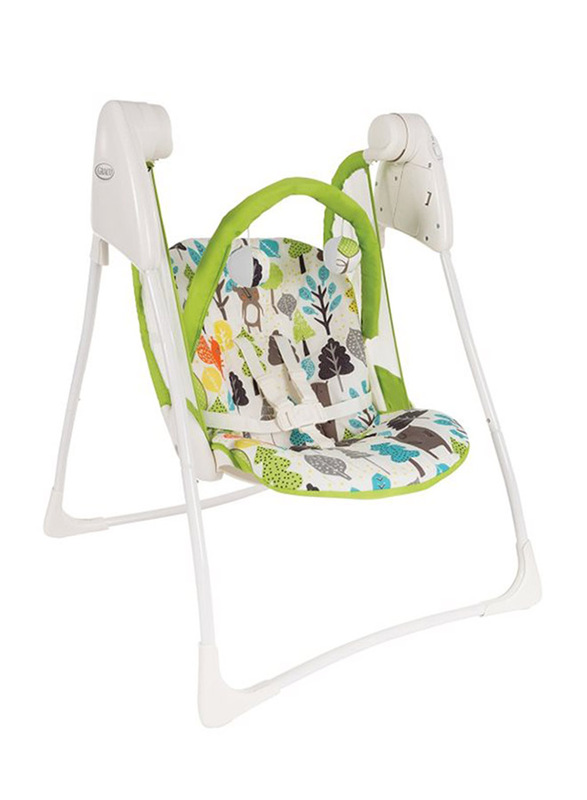 Graco Delight Baby Swing, Bear Trail, Green