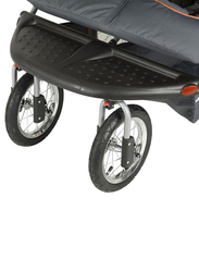 Baby Trend Navigator Double Jogger Stroller, Vanguard, Grey/Black/Orange