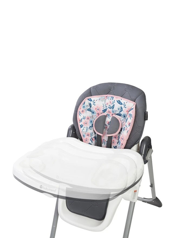 Baby Trend Tot Spot 3-in-1 High Baby Chair, Bluebell, Grey/Pink