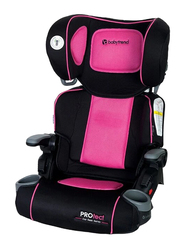 Baby Trend Protect Series Yumi Folding Booster Car Seat for Girl, Ophelia, Pink/Black
