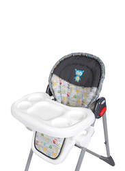 Baby Trend Sit-Right 3-in-1 Baby High Chair, Tanzania, White/Black