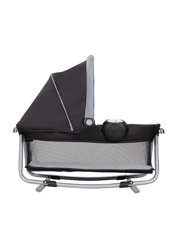 Baby Trend Simply Smart Nursery Center Play Yard with Bassinet, Whisper Grey