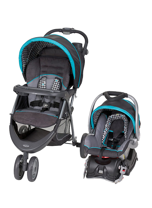 Baby Trend EZ Ride 5 Travel System, Hounds Tooth, Black/Blue
