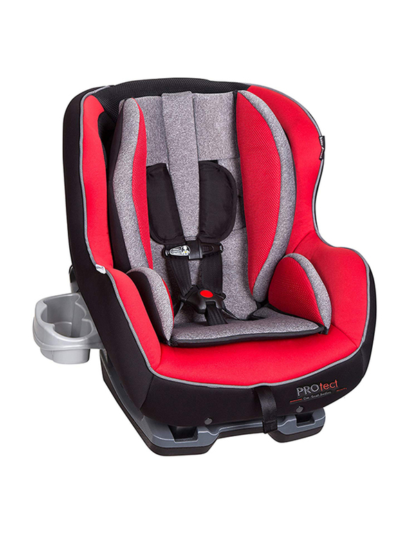 Baby Trend Protect Series Premiere Convertible Kids Car Seat, Berkeley, Red/Black