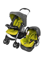 Graco BK Travel System Baby Stroller, Black/Green