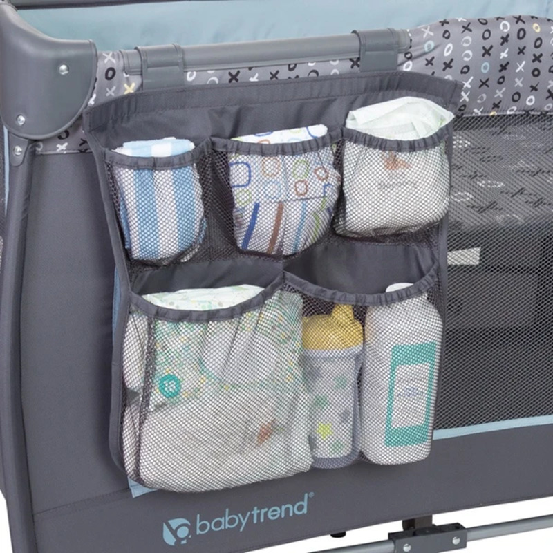 Baby Trend Trend-E Nursery Center Play Yard with Bassinet, Starlight, Blue