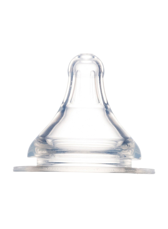 Farlin Silky Wide Neck Nipple, 0+ Months, Small, Clear