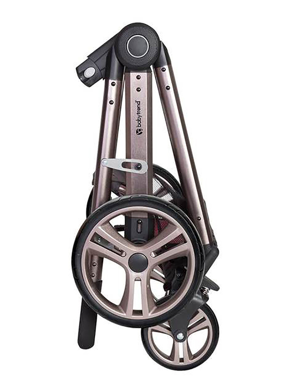 Baby Trend GoLite Snap Gear Sprout Travel System Baby Girls Stroller, Stardust Rose, Pink/Black