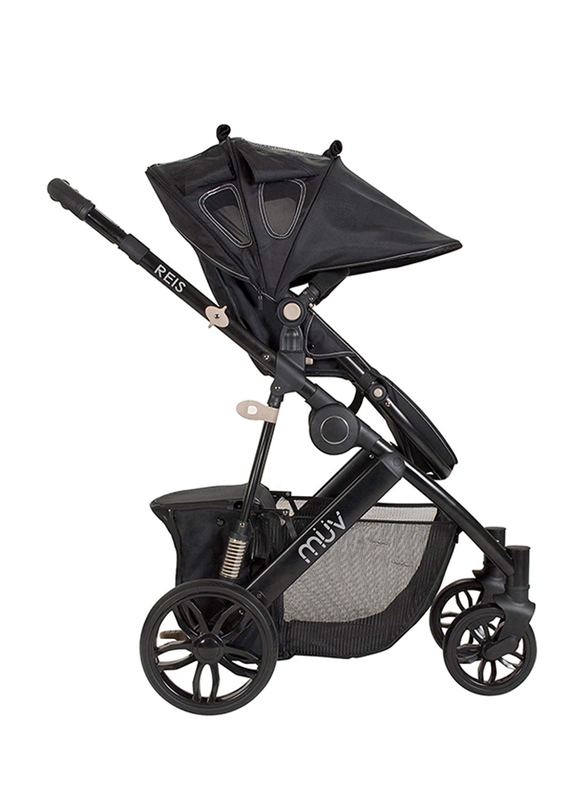 Baby Trend Reis Baby Stroller, Satin Black/Mystic Black