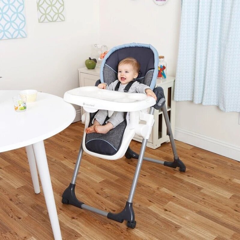 Baby Trend Dine Time 3-in-1 Baby High Chair, Starlight Blue