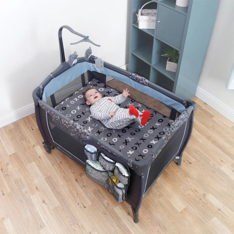 Baby Trend Trend-E Nursery Center Play Yard with Bassinet, Starlight, Blue