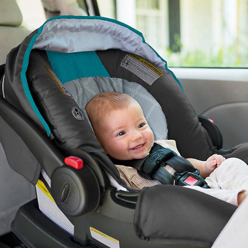 Graco SnugRide Click Connect 30 Infant Car Seat, Finch, Black/Blue