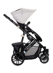 Baby Trend Reis Baby Stroller, Satin Black/Mystic Black/Sandstone