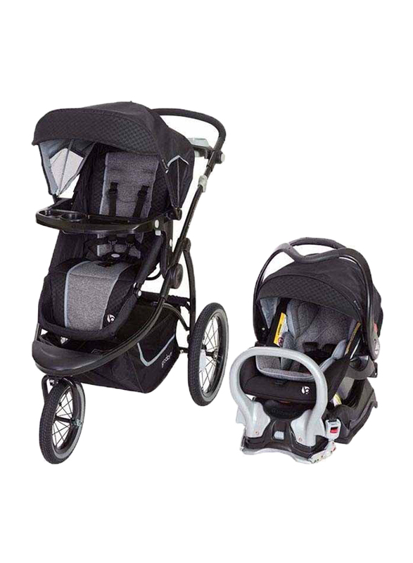 Baby Trend Turnstyle Snap Tech Jogger Travel System Baby Stroller, Gravity, Black