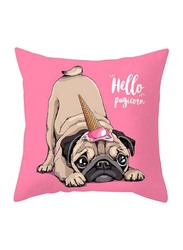 Deals for Less Cute Puppy Design Decorative Cushion Cover, Multicolour