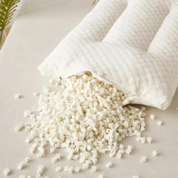 Deals For Less Plain Natural Latex Soft Pillow, White