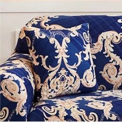 Deals for Less Bohemia Printed Stretchable Decorative Cushion Cover, Blue/Beige