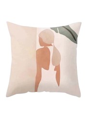 Deals for Less Lady Design Decorative Cushion Cover, Multicolour