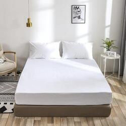 Deals For Less 3-Piece Bedsheet Set, 1 Fitted Sheet + 2 Pillow Cases, King, Plain White