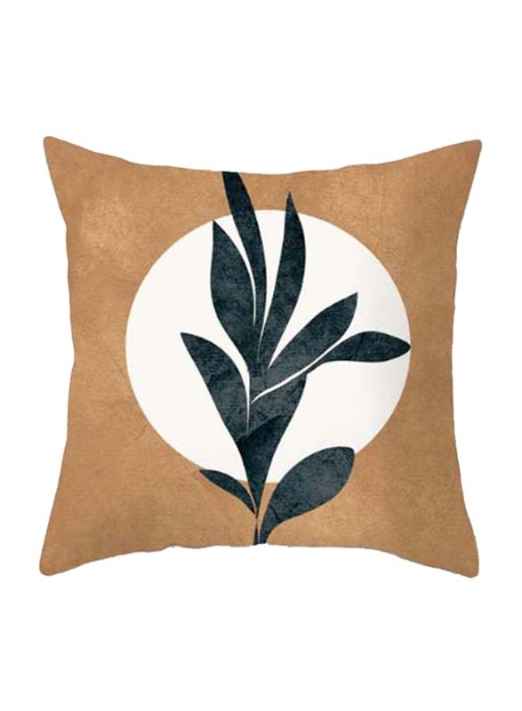 Deals for Less Green Leaves Design Decorative Cushion Cover, Multicolour