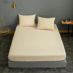 Deals For Less 3-Piece Bedsheet Set, 1 Fitted Sheet + 2 Pillow Cases, Queen, Light Yellow
