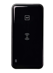 Bluedigit 10000mAh Qi Wireless Fast Charging Power Bank, with USB Type-C and Micro-USB Input, Black